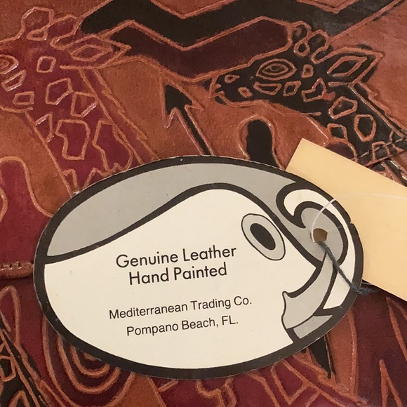 NWT Genuine Leather Hand Painted Clutches - Picture 5 of 6